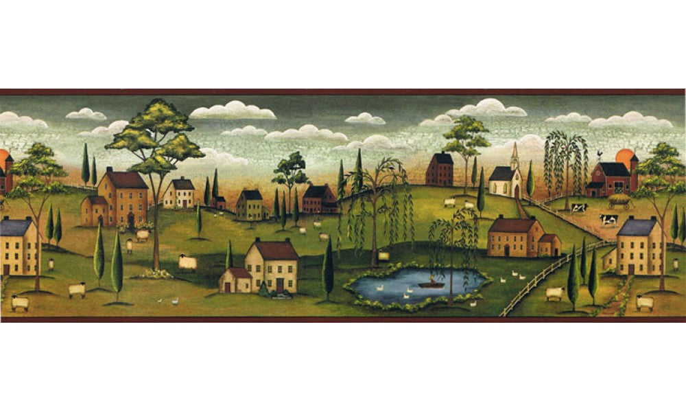 Country SB10274B Wallpaper Border