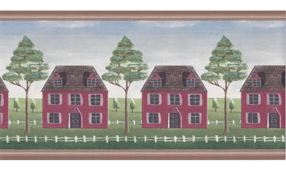 Wooden Country House GB30310 Wallpaper Border