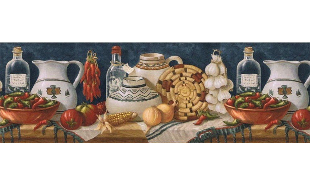 Kitchen EL49013B Wallpaper Border