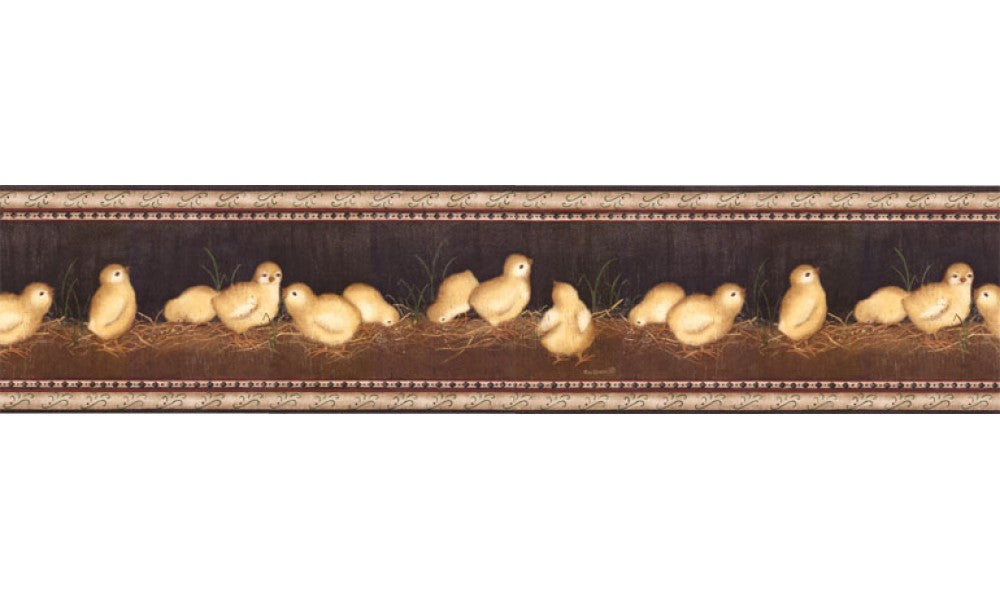 Eight Chicks VIN7302B Wallpaper Border