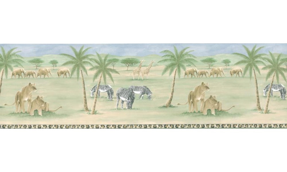 Animals PKB6028 Wallpaper Border