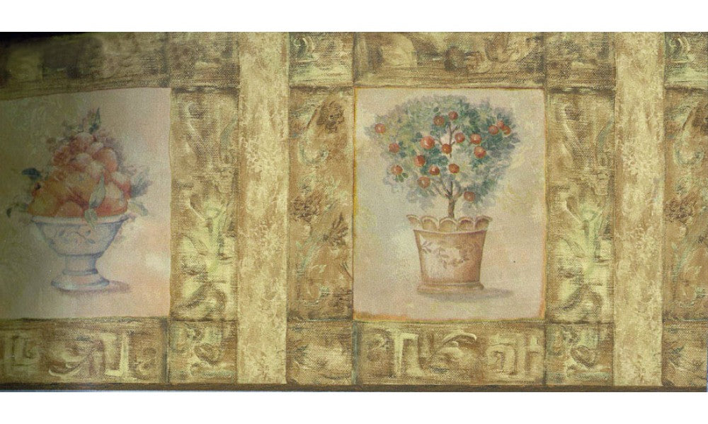 Framed Apple Tree WD76845 Wallpaper Border