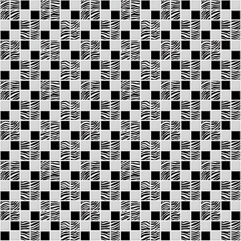 Black Tile Contact Paper Shelf Liner GDPS01GP