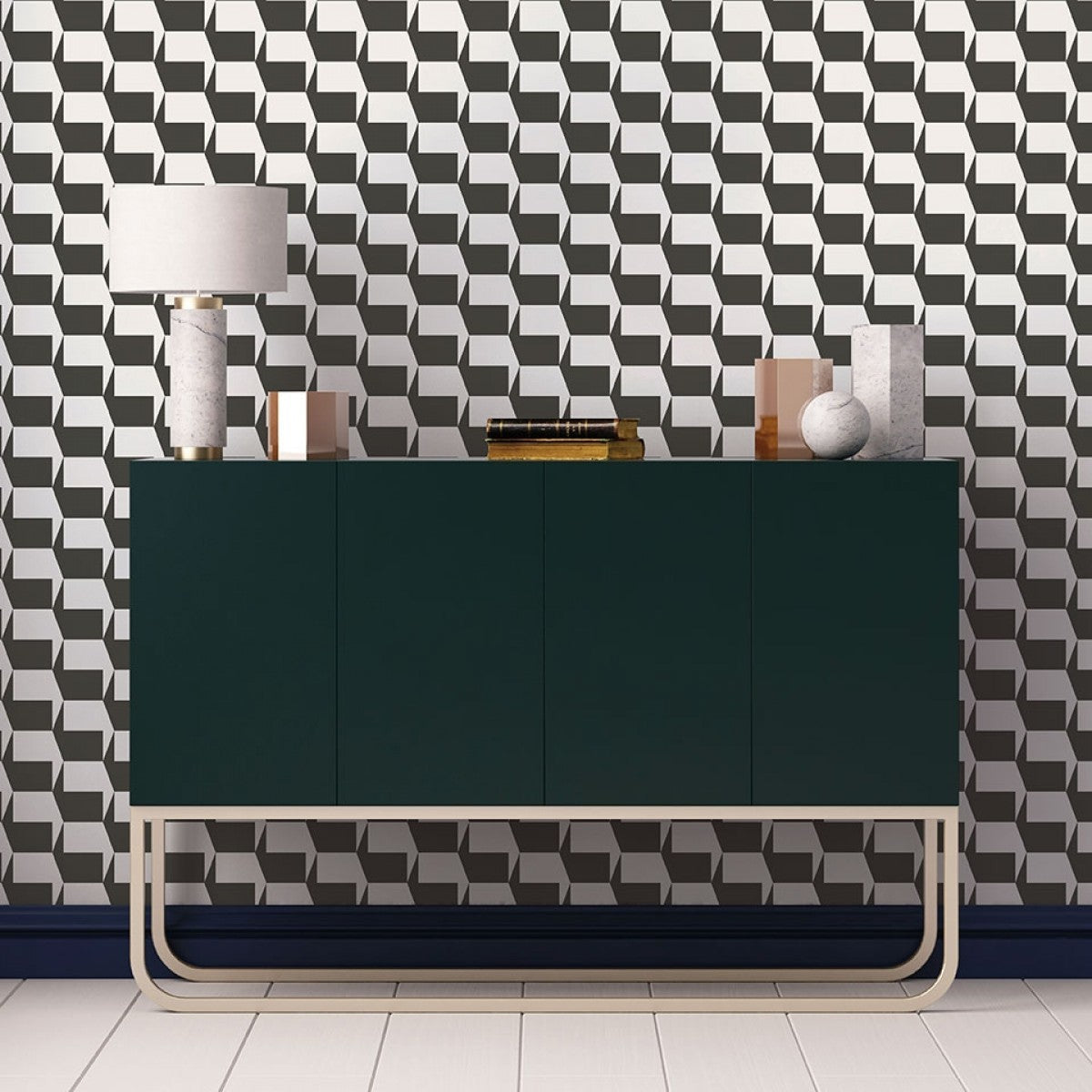 Gio Charcoal GI551 Self-Adhesive Wallpaper