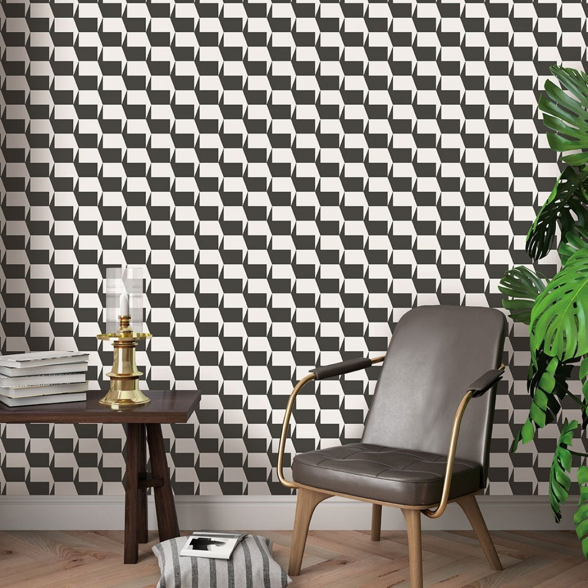 Gio Charcoal GI551 Self-Adhesive Wallpaper