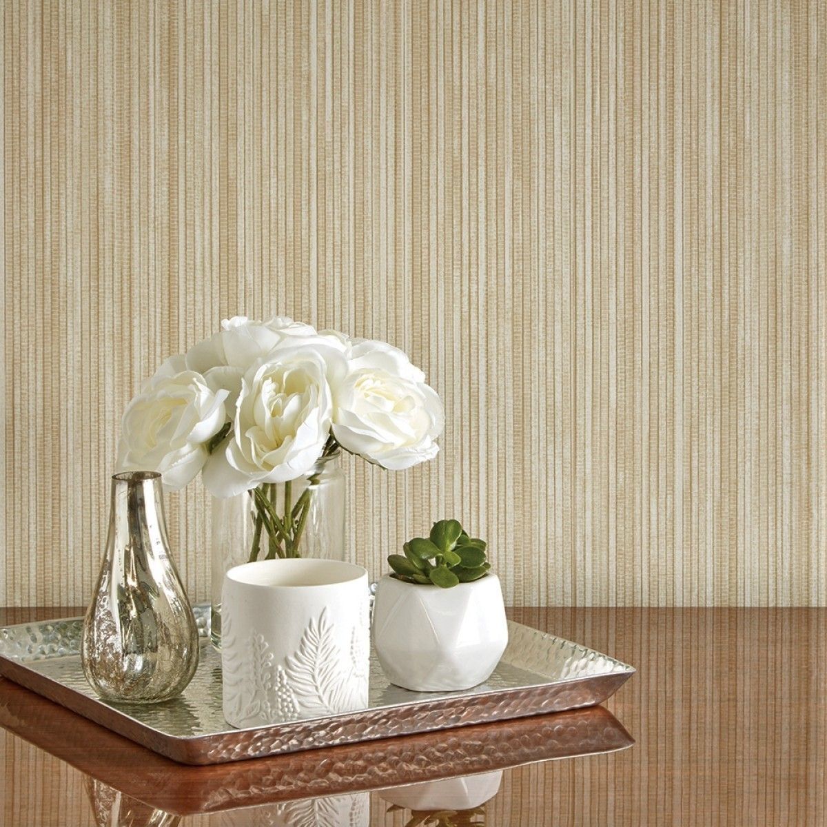 Grasscloth Sand GR533 Self-Adhesive Wallpaper