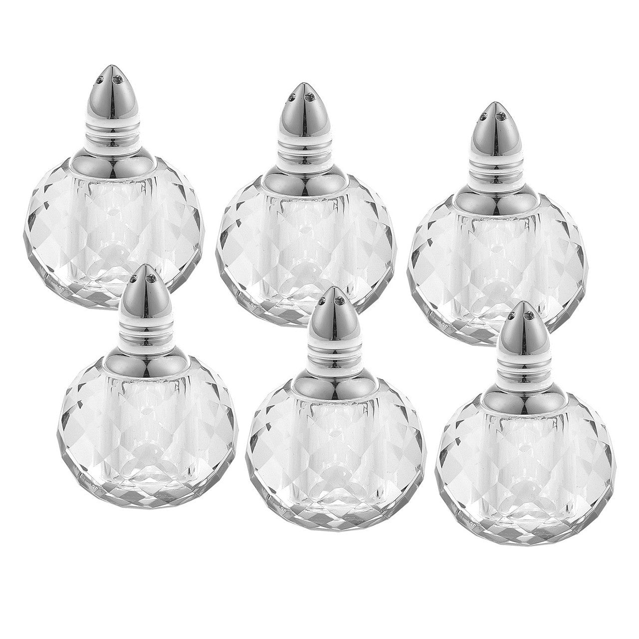 Zendra Adorable Glass Salt and Pepper Shakers Set of 6