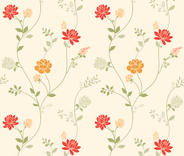 Floral Contact Paper Shelf Liner HEM05GP