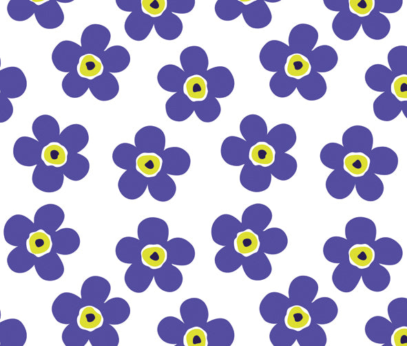 Violet Floral Contact Paper Shelf Liner 