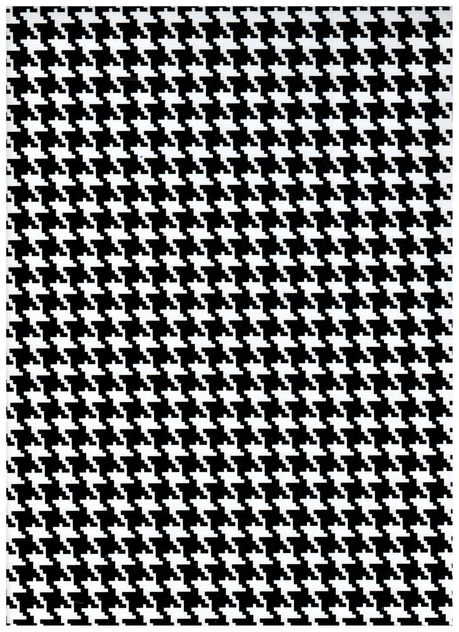 Black White Houndstooth Contact Paper 9 FT