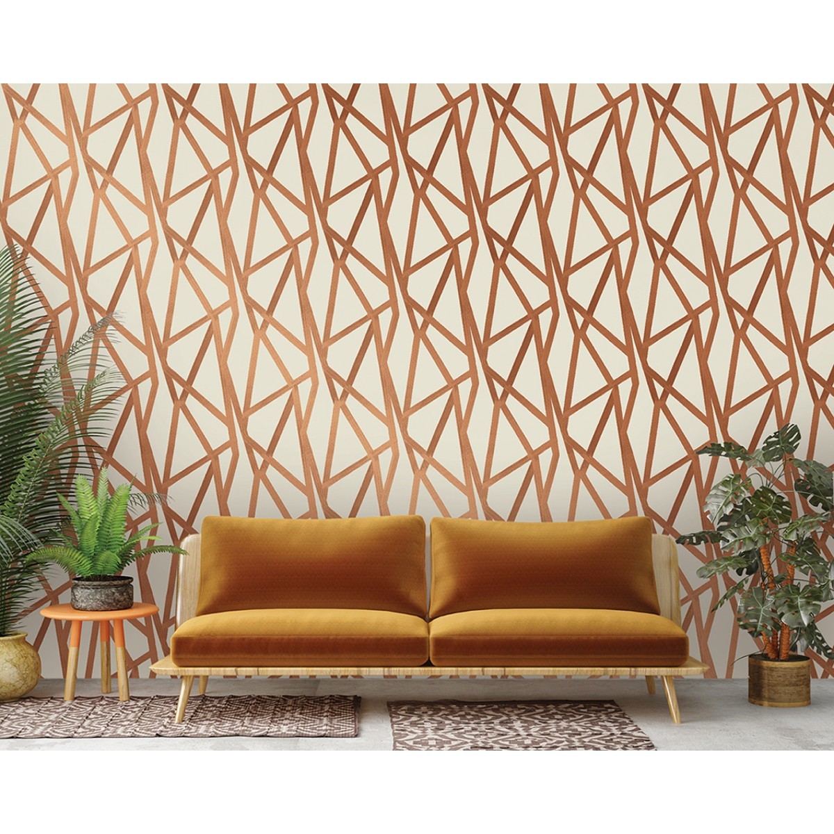 Intersections Urban Bronze Self-Adhesive IN412 Wallpaper