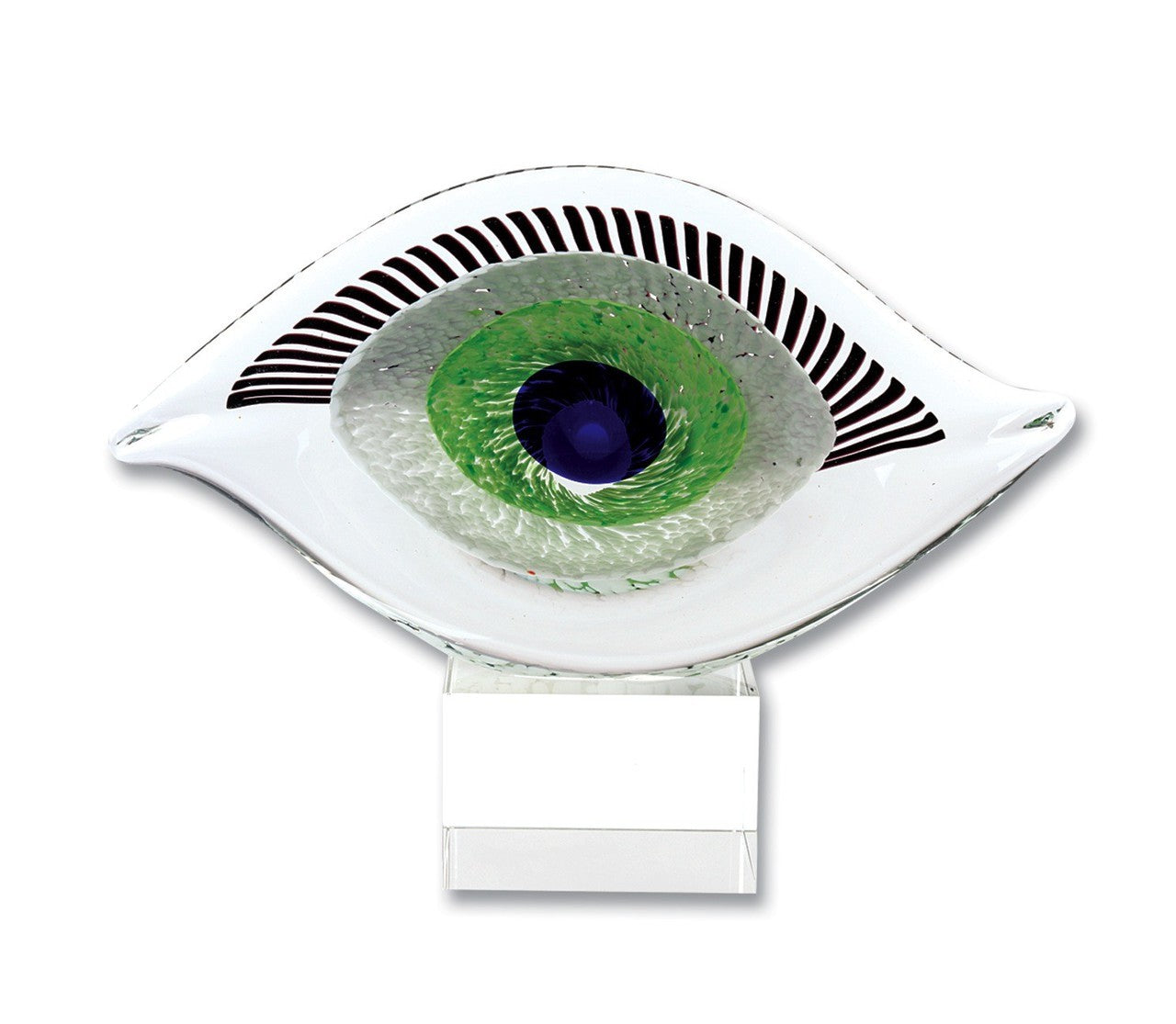 Good Luck Murano Style Eye Glass Centerpiece