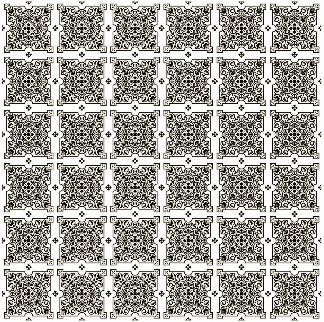 Julien Black White Tiles Contact Paper 9 FT.