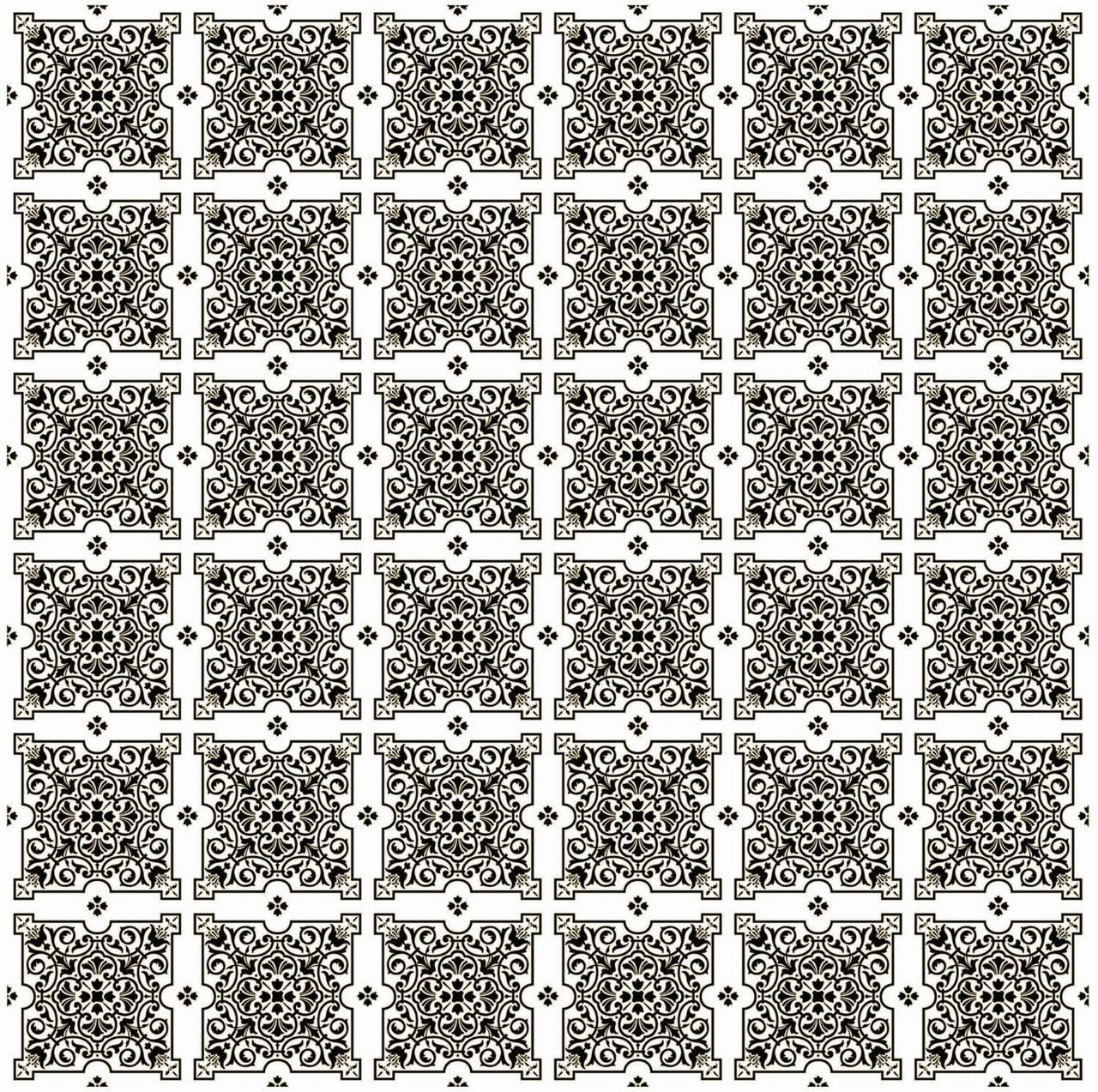 Julien Black White Tiles Contact Paper 9 FT.