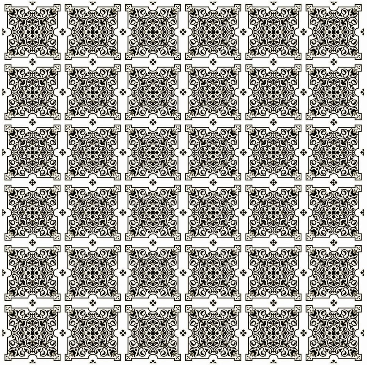 Julien Black White Tiles Contact Paper 20 FT