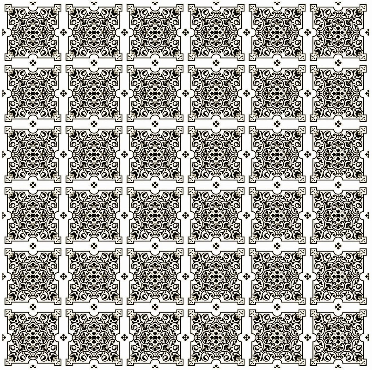 Julien Black White Tiles Contact Paper 20 FT