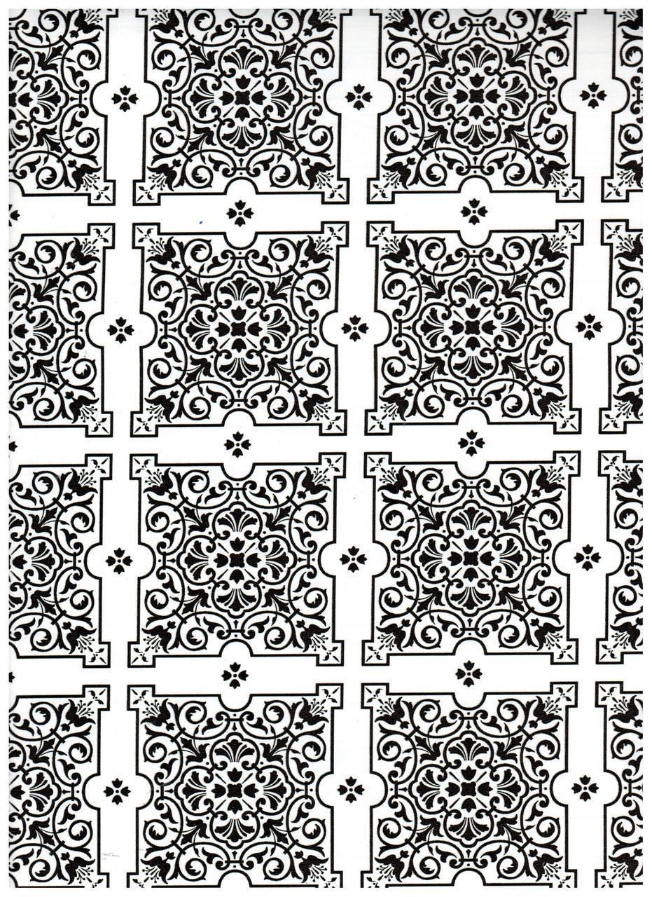 Julien Black White Tiles Contact Paper 9 FT.