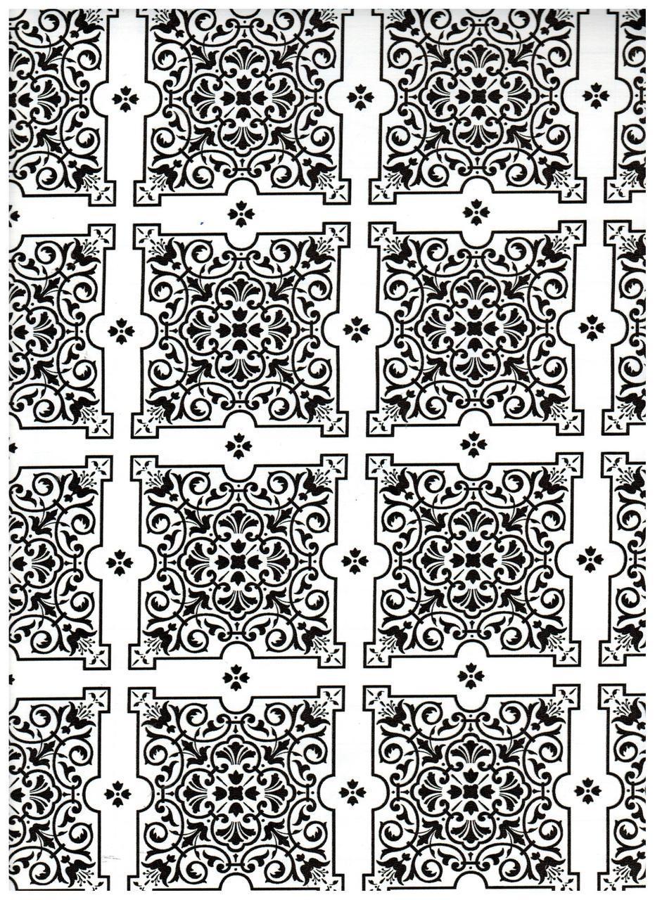 Julien Black White Tiles Contact Paper 20 FT