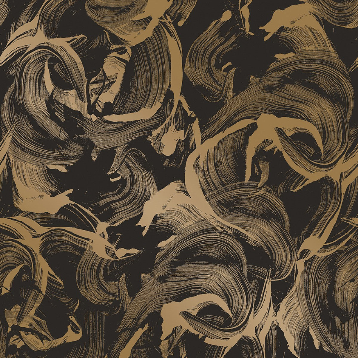 L'Amour Matte Black & Gold Self-Adhesive LA519 Wallpaper