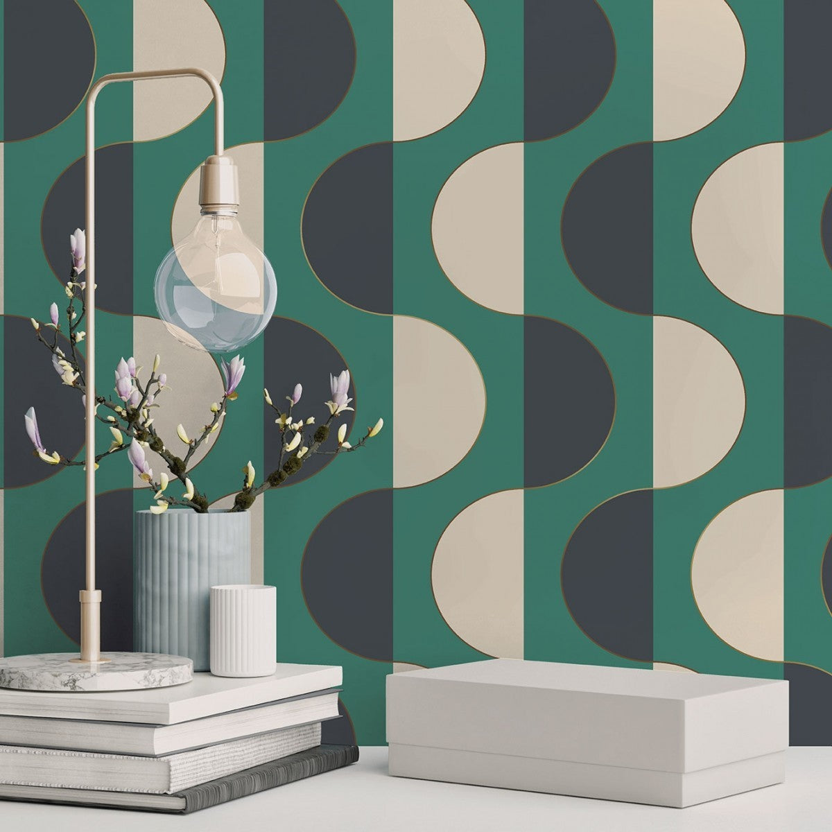 Luna Emerald LU548 Self-Adhesive Wallpaper