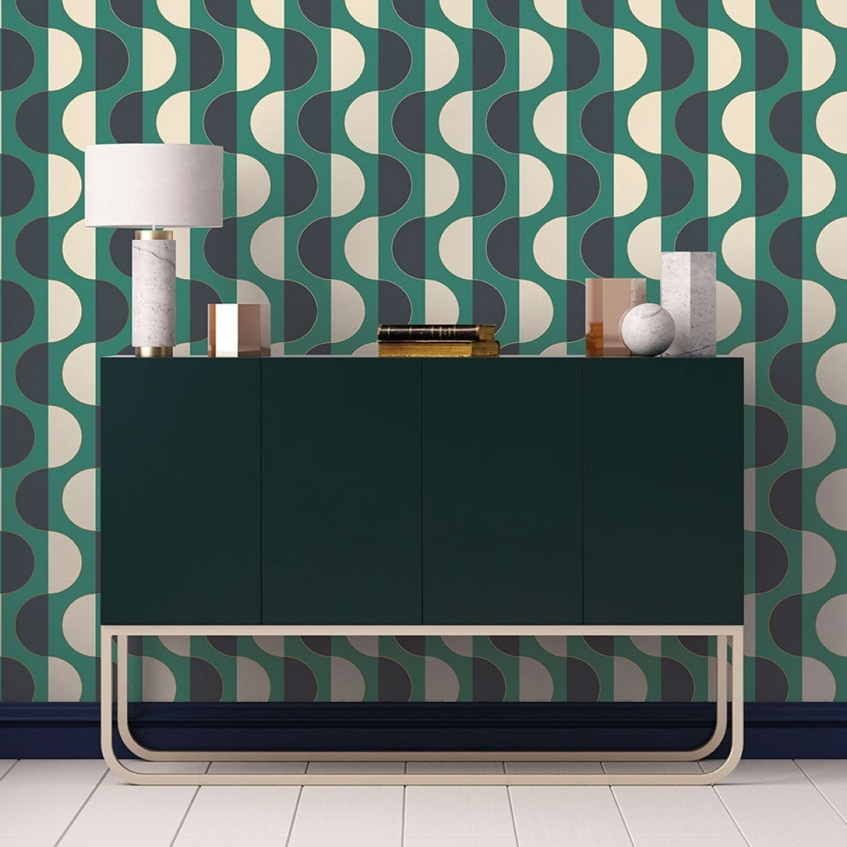 Luna Emerald LU548 Self-Adhesive Wallpaper
