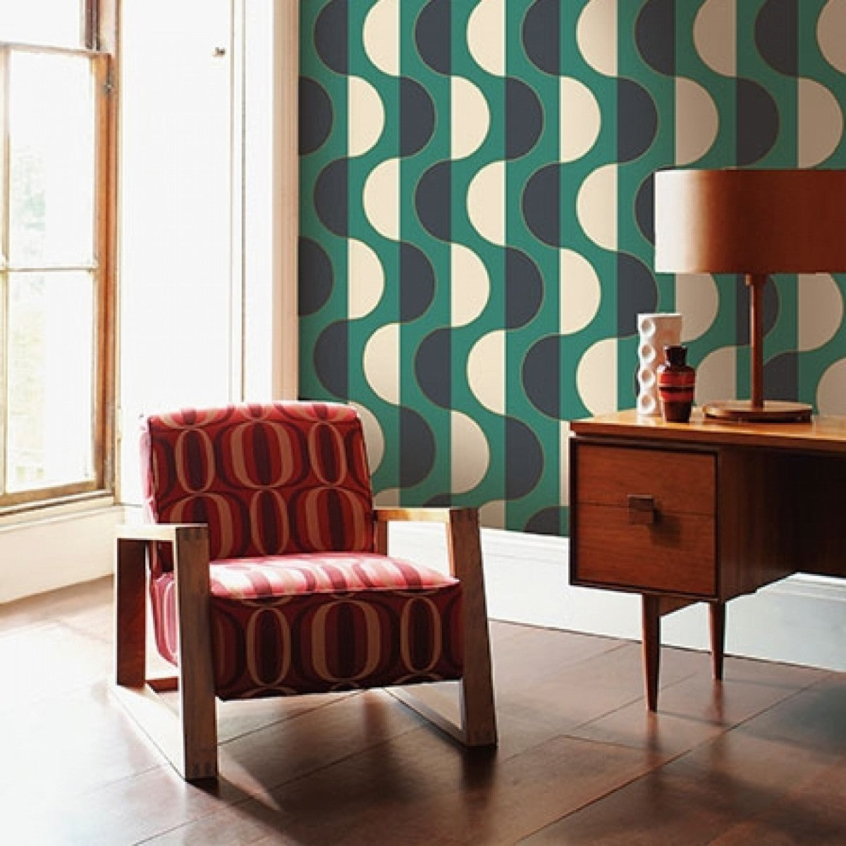 Luna Emerald LU548 Self-Adhesive Wallpaper