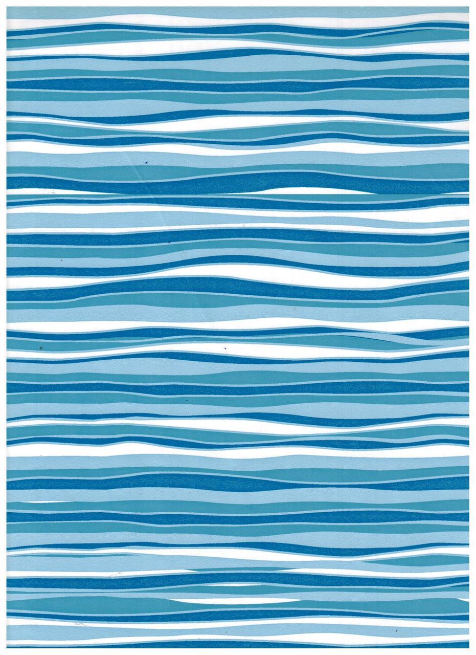 Blue Marina Wave Contact Paper 9 FT