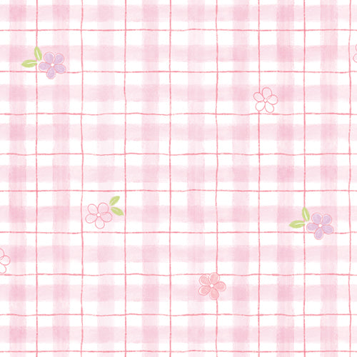 Pink Plaid Contact Paper Shelf Liner MPS35GP