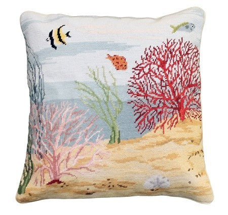 Coral Reef Left Decorative Pillow