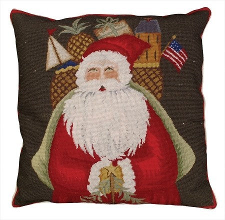 Santa with Gifts Decorative Pillow