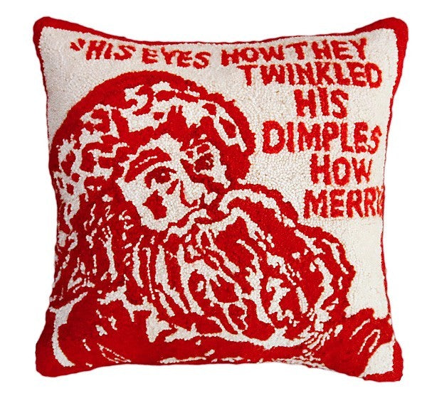 Twinkle Santa Decorative Pillow