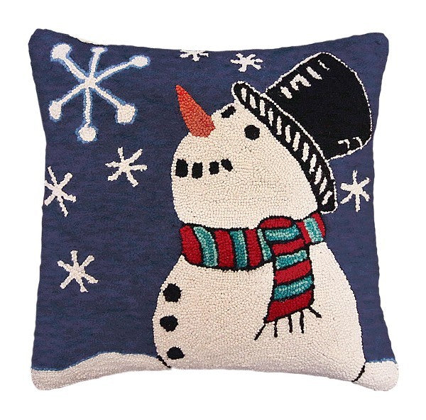 Starry Snowman Decorative Pillow