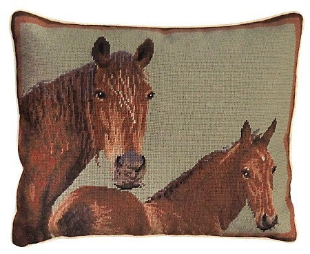 Standard Bred 16 X 20 Needlepoint Pillow