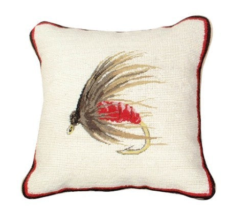Hackle Fly Decorative Pillow