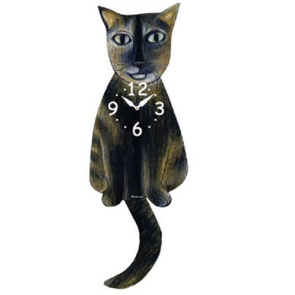 New Tiger Cat Wagging Pendulum Clock