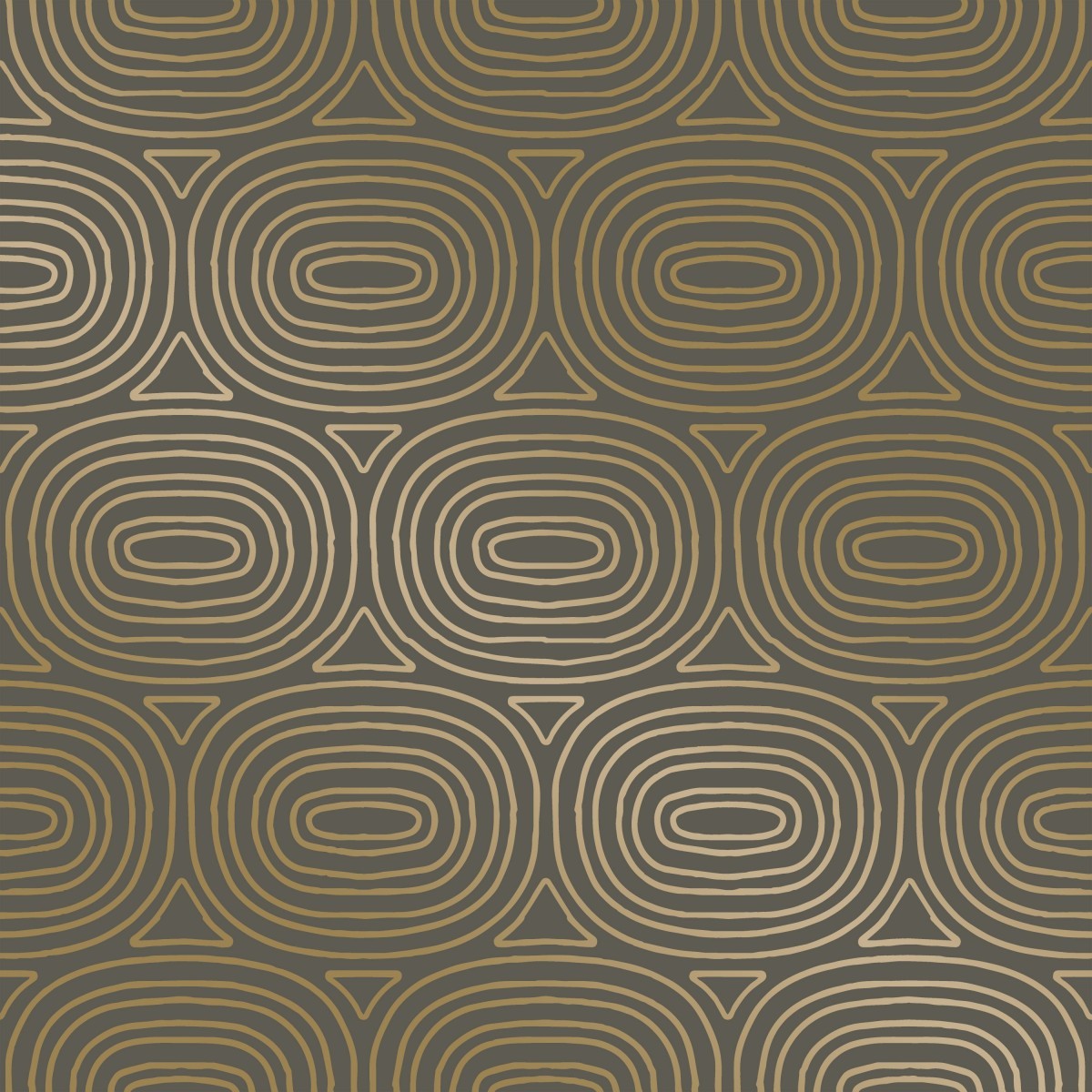 Ovals Gold OV479 Self-Adhesive Wallpaper