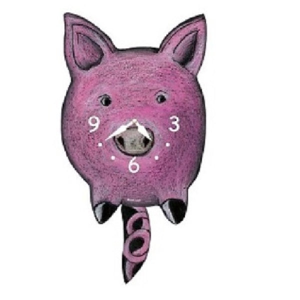 Pig Pendulum Wall Clock