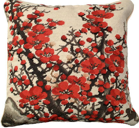 Plum Blossom Decorative Pillow NCU-343B