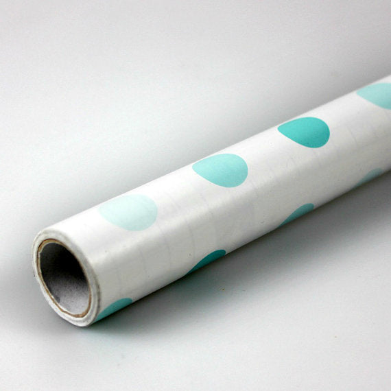 Polka Dot White Contact Paper