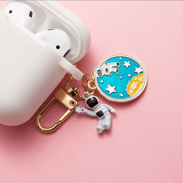 Apple AirPods Protective Silicone Case with Keychain