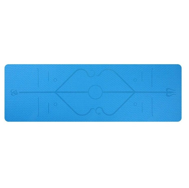Extra Long Double Sided Exercise Yoga Mat w/ Carrying Bag