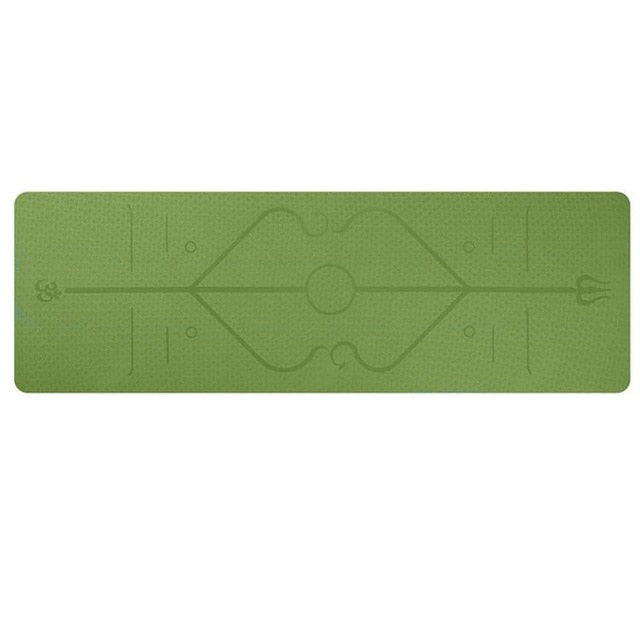 Extra Long Double Sided Exercise Yoga Mat w/ Carrying Bag
