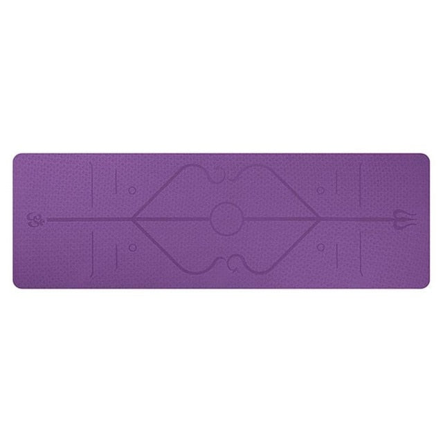 Extra Long Double Sided Exercise Yoga Mat w/ Carrying Bag