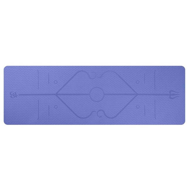 Extra Long Double Sided Exercise Yoga Mat w/ Carrying Bag