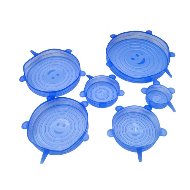 Stretch-Fit Silicone Lid Set
