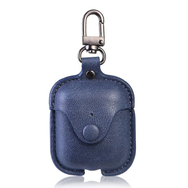 Leather Protective Case Keychain For Apple Airpods