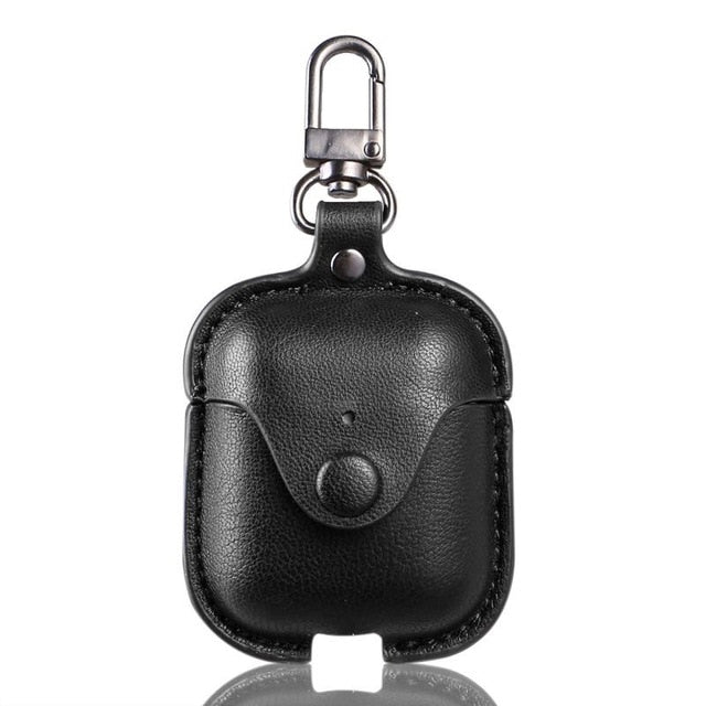 Leather Protective Case Keychain For Apple Airpods