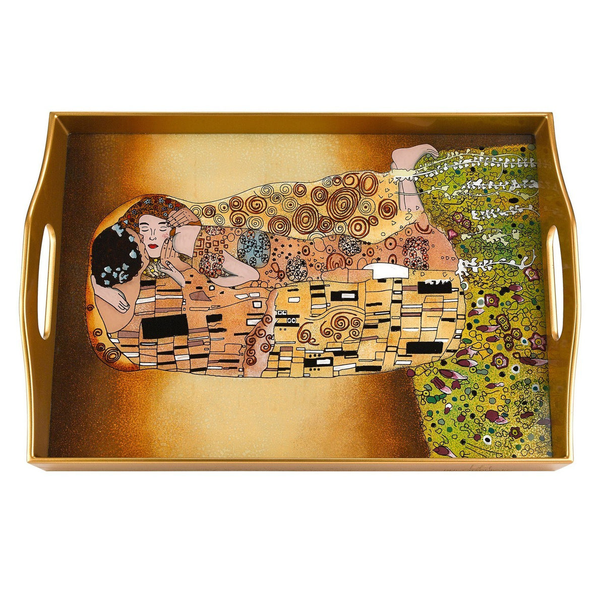 Kiss Eglimose Reverse Hand Painted Tray