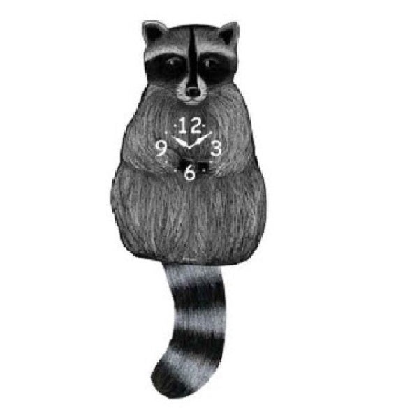 Raccoon Pendulum Wall Clock