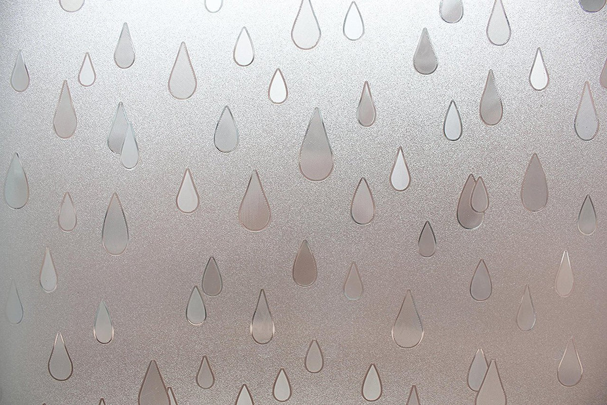 Rain Drops Sidelight Textured Window Film